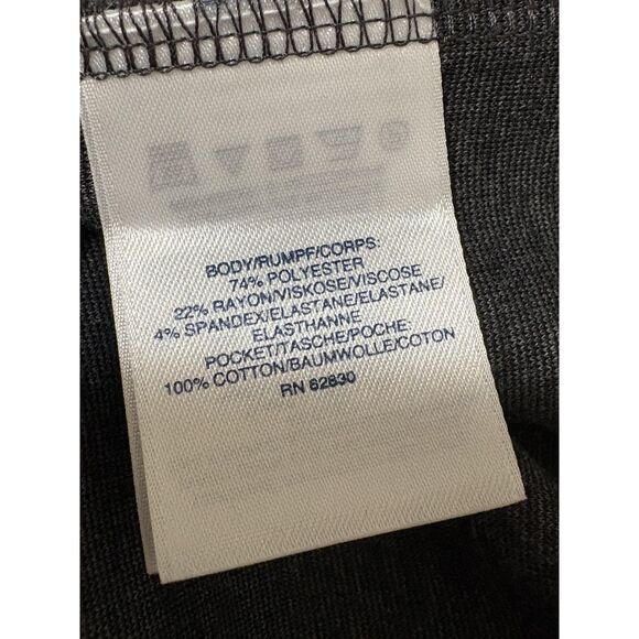 Lands End Outfitters Dress Womens 18W Gray Short Sleeve Knit Shift Pockets - Picture 7 of 8